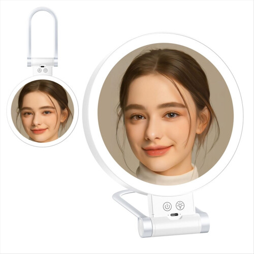 Specchio da trucco ingranditore 10X con luci e ingrandimento 1