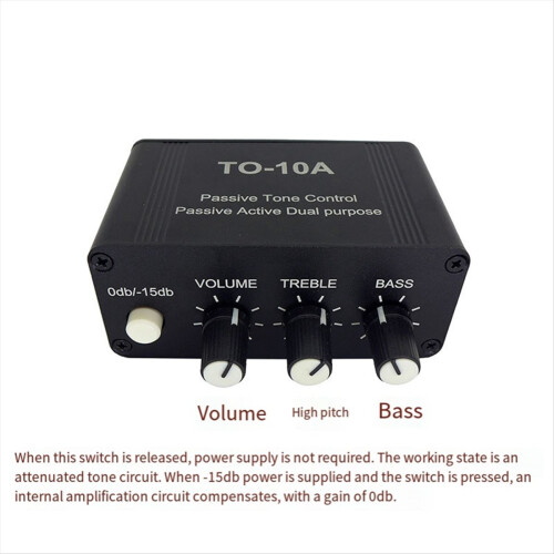 Amp Headphone Amplifier Board Treble Bass Volume Control Tone EU 1