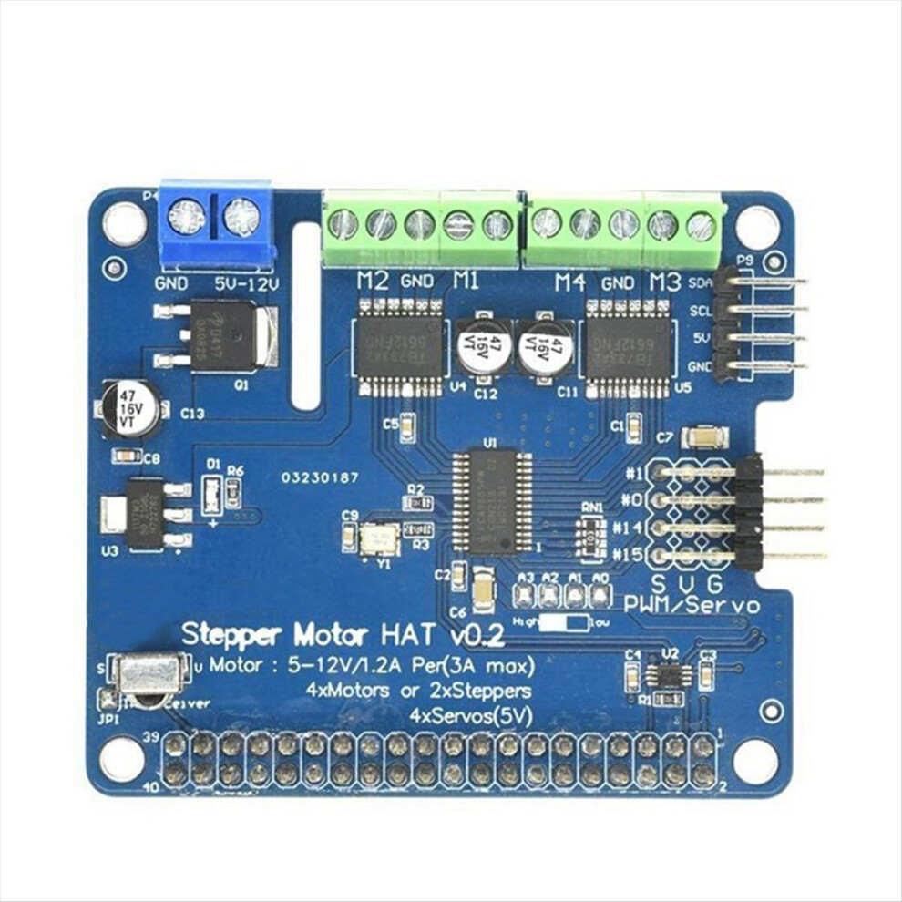 Hat V0.2+Robot Expansion Board Stepper/Servo For 3B/3B+ 4853122595239