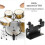 Ηλεκτρονικό Drum Booster Drum Pad Ηλεκτρικό Drum (Μαύρο) 7