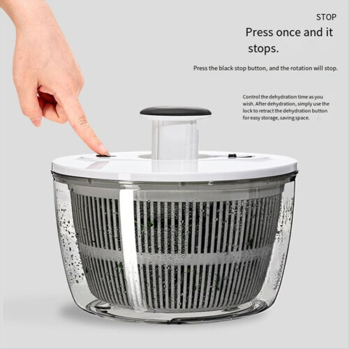 Salad Dehydrator Large Vegetable Dehydrator Manual Salad Spinner 2