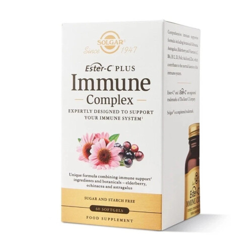 Solgar Solgar Immune Complex Vitamin C 60 Softgels Supplement 1