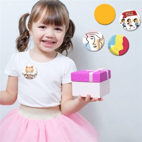 Blank Making Supplies 58mm Metal Button Badge Making Kits 1
