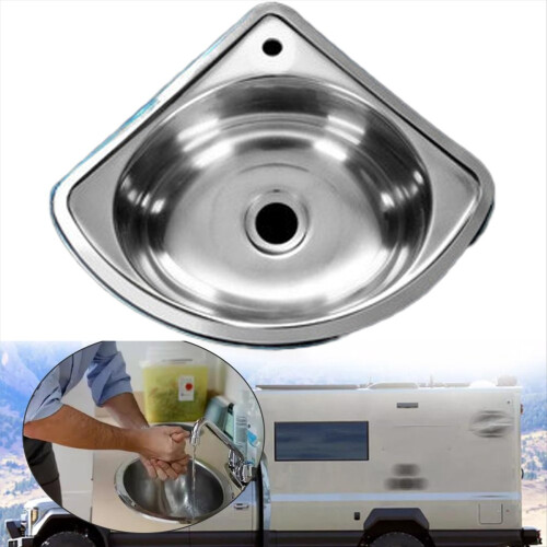 Rv Kitchen Sink Bathroom Basins Vegetable Motorhome Steel 2