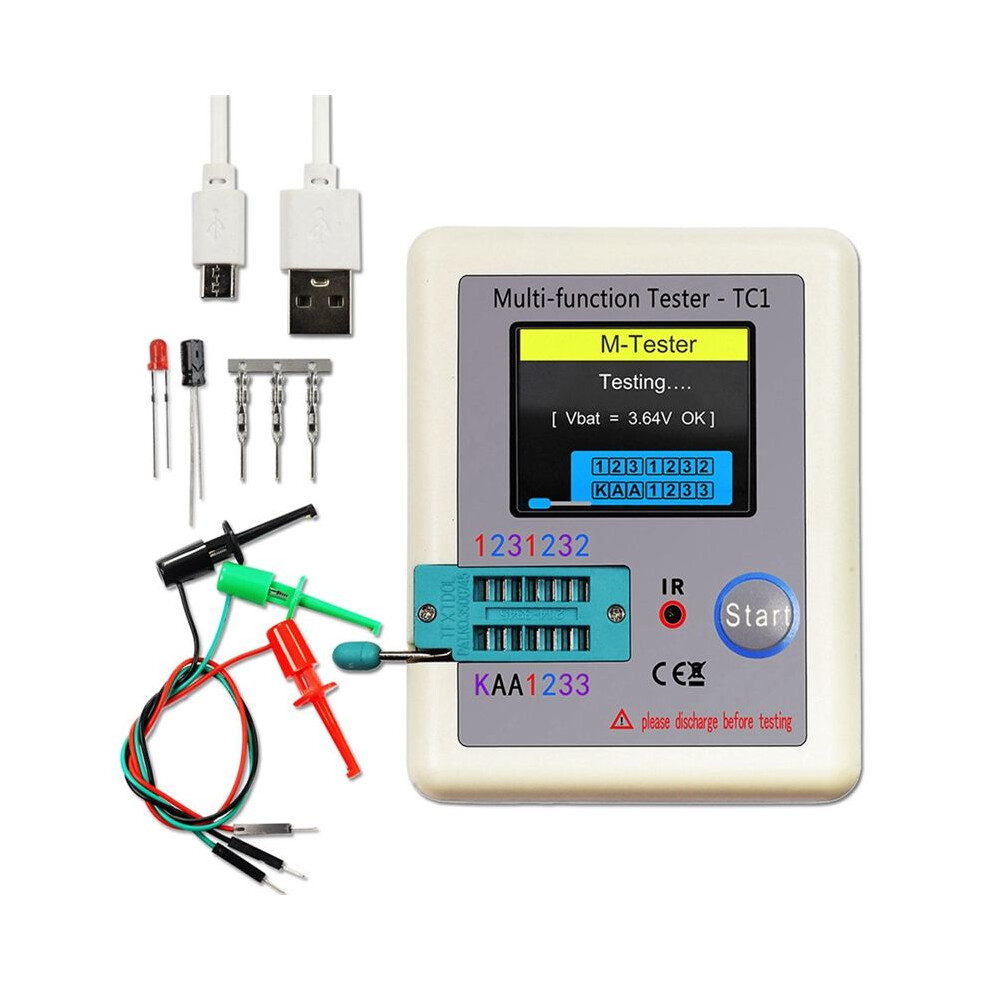 Lcr-Tc1 Tc1 Display Multifunctional Tft Backlight Transistor Tester 4853122500158