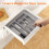 Silverware Organizer with Lid,Covered Utensil Tray Gray 5