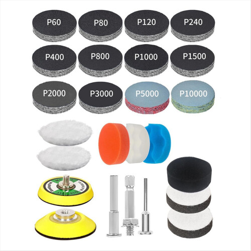 Sanding Discs Drill Polishing Kit, Car Headlight Restoration Kit