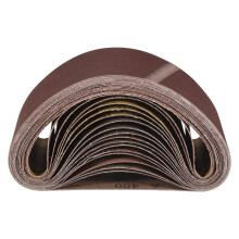 Pacote com 18 cintas de lixa de alumínio 3 x 21 polegadas (75 x 533 mm)