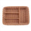Kitchen Cutlery Storage Basket 4 Compartments Rattan Storage Tray 3