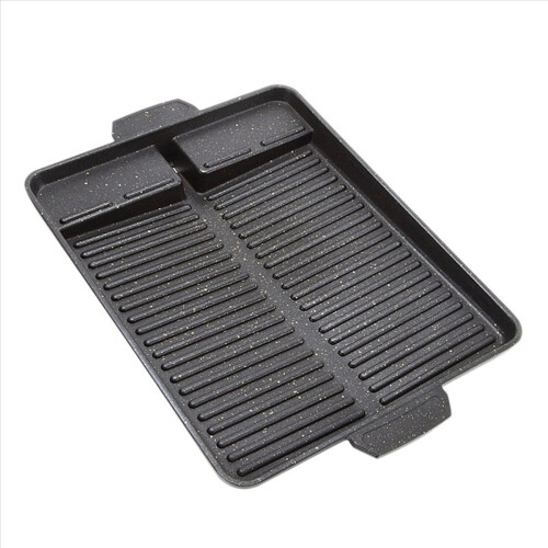 Φορητό τηγάνι BBQ Grill Pan Αντικολλητικό πιάτο ψησταριάς Δίσκος μπάρμπεκιου πάρτι
