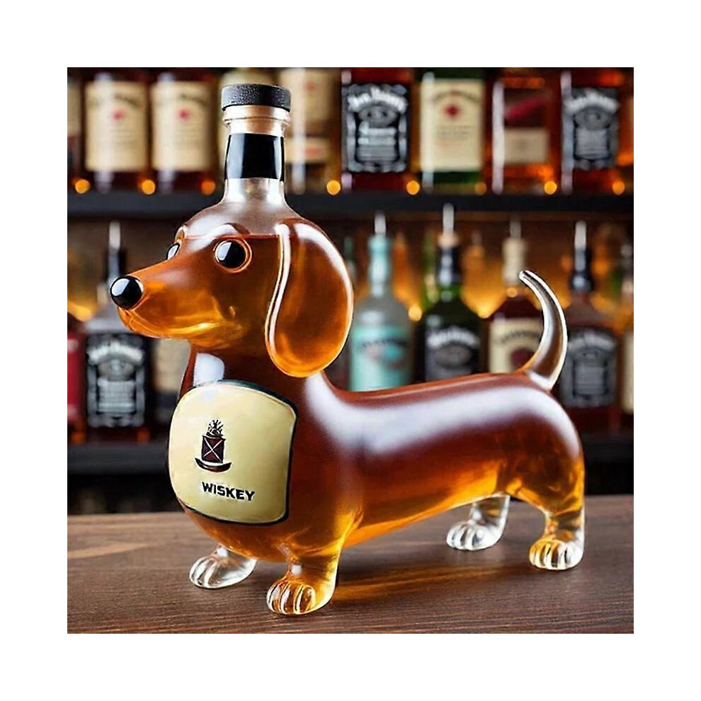 (Dachshund E) 350 ml of whiskey carafe white -headed eagle, dachshund, owl, shaped bottle, eagle shaped-image-OPC-PKFW8KM-NEW