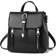 Women Backpack Small Backpacks Handbag Mini Backpack PU Leather Shoulder Bag Casual Daypack City Backpack Girls Backpack with Folding