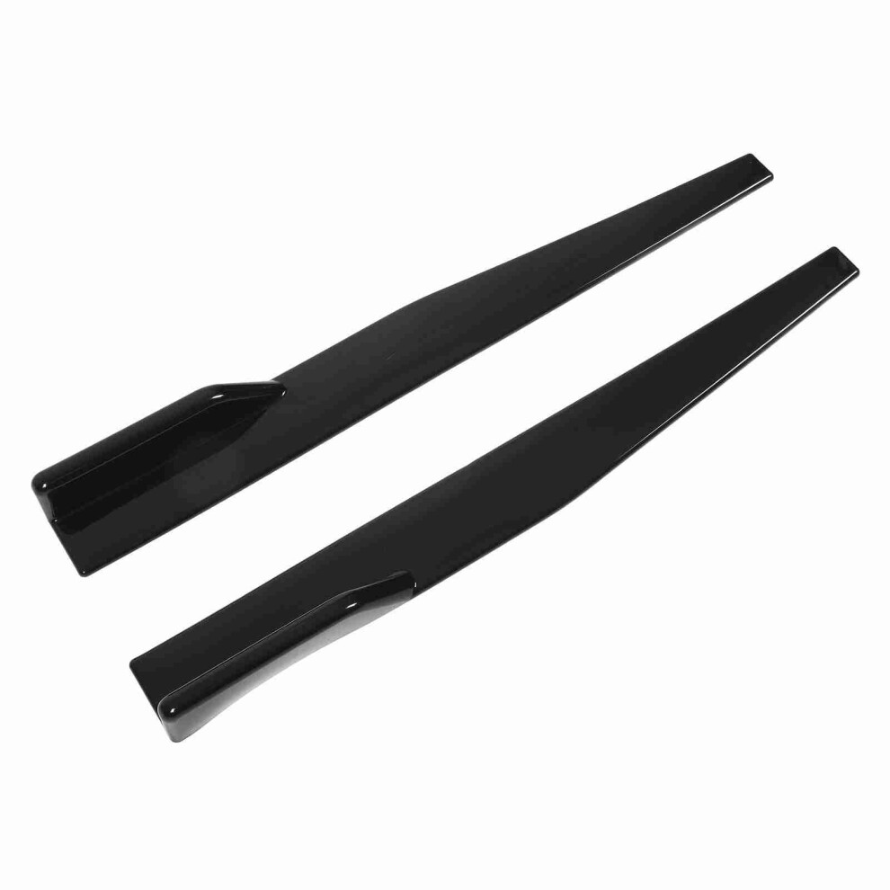 2Pcs Side Skirt Spoiler Left Right 860Mm Glossy Black 8320539208343