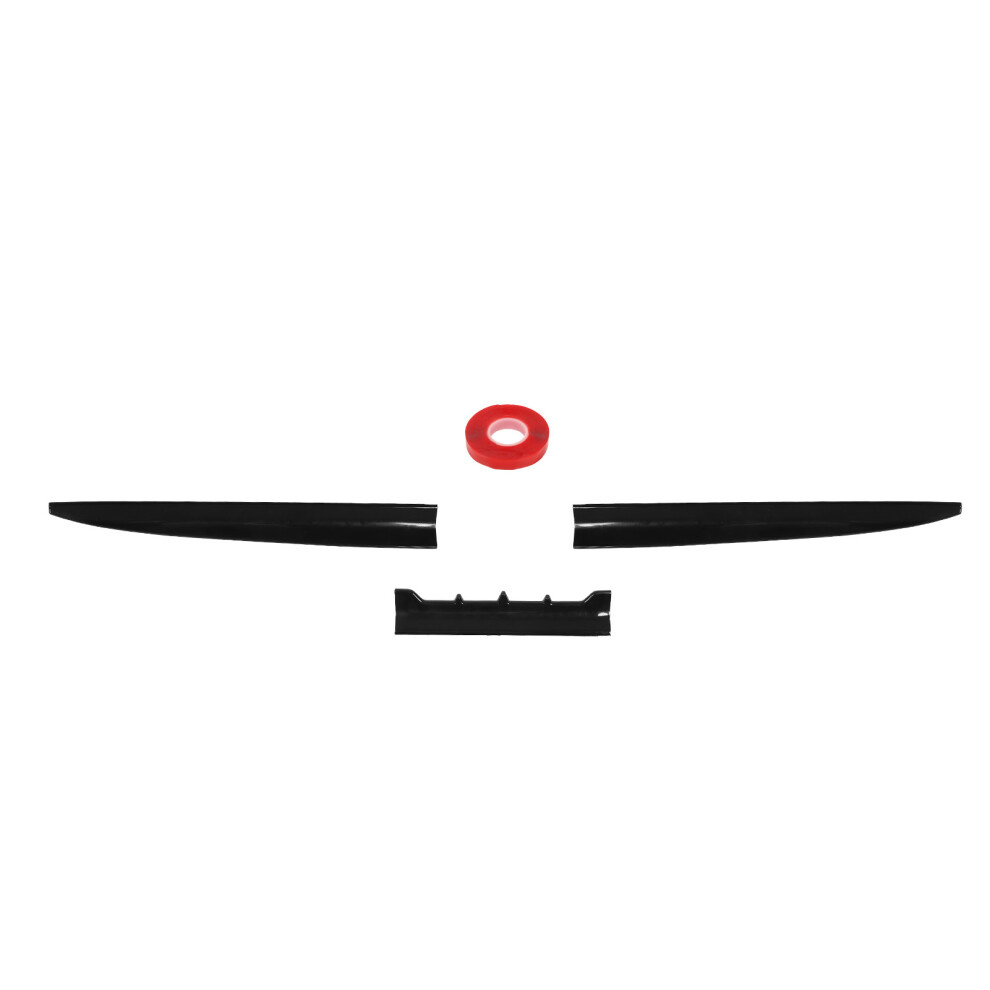 3Pcs Rear Trunk Spoiler 52.95In Reduce Wind Black 8320539209005