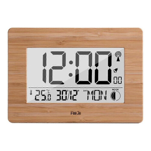 Temperature and humidity wall clock digital alarm clock weather forecast multi-function radio clock