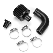 Crankcase-Ventilations-Umleitung Kit für Dodge 6.7 Cummins 2007+ Aluminium Schwarz