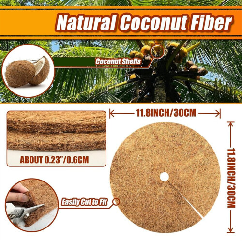 16Pcs Tree Ring Mulch Mat, 11.8 Inch Mulch Ring Plant Protectors Mat 1
