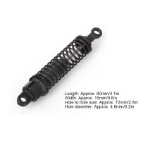 80mm Aluminiumsstoßdämpfer für 1/10 RC-Auto, Schwarz, Blau, Silber