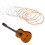 12Pcs Acoustics Guitar Strings Folk Guitar Phosphor Coppers Wire 5