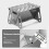 Grill Varmeovn Multifunktions Camping BBQ Grillstativ 4