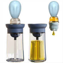 Silicone oil brush
Kitchen household brush integrated glass oil pot
Suitable for barbecue air fryer