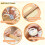 9Pcs Pasta Making Tools Set, Wooden Rolling Pin,Pastry Cutter Wheel 4