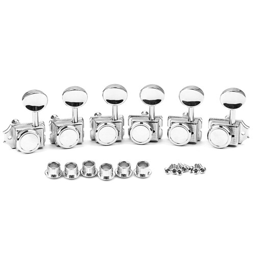6L String Left Hand Guitar Tunings Pegs Locking Tuners Key