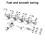 6L String Left Hand Guitar Tunings Pegs Locking Tuners Key 6