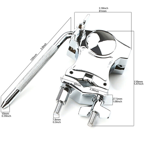 Mounting Bracket Extension Clip Drum Hardware Instrument Parts 2