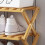 Bamboo Multi-Layer Folding Shoe Rack,Storage Shelf, Primary Color 5