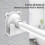 2-pack acryl douchegordijnroede wandmontage 6