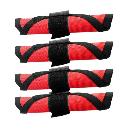 4pcs Red Bait Fishing Hook Covers Protective Case Storage Bag