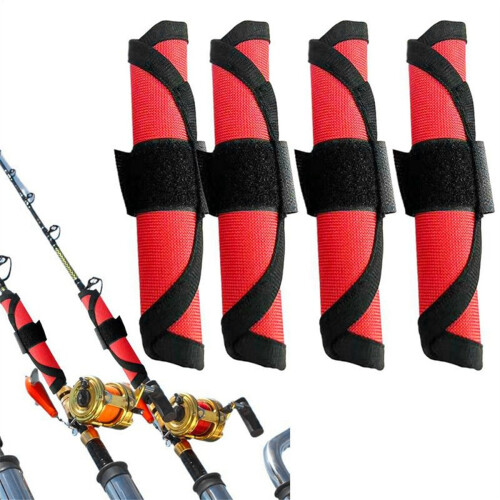 4pcs Red Bait Fishing Hook Covers Protective Case Storage Bag 2