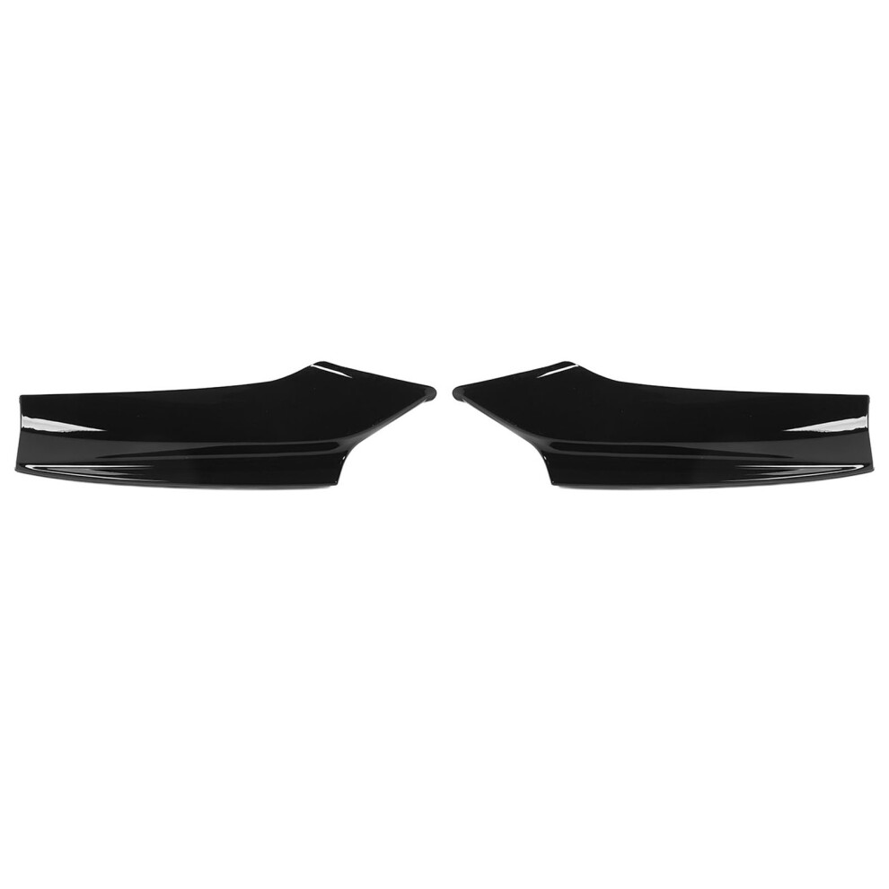 Pair Of Front Bumper Lip Spoiler Reduce Wind Black 8320539210094