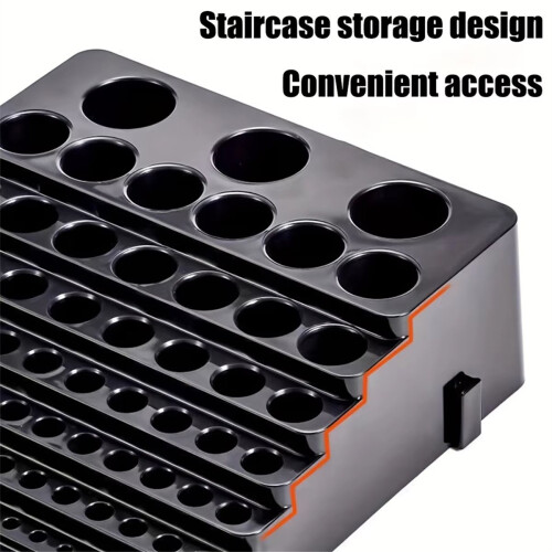 Mandrel Drill Bench Tool Holes Screwdriver Bit Holder Storage Case 1