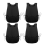 Ποδιά Υποδημάτων 4 τεμαχίων με 2 τσέπες, αδιάβροχη καλλιτεχνική μπλούζα, μαύρη 1