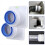2PCS Kitchen Range Hoods Check Valve 80-100mm Pipe Double-Ended 2