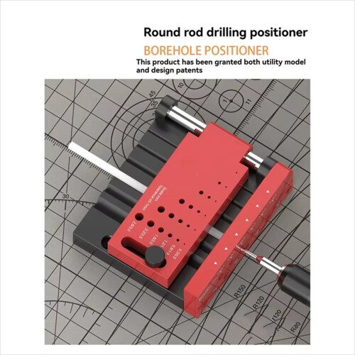 Borehole Positioner for Scale Model Building Round Rod Locator 1