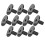 10Pcs Drum Cymbal Sleeves Plastic Stand Percussion 9