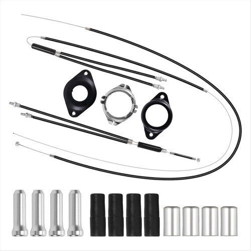 Fiets Gyro Remkabels Voor + Achter met Spinner Rotor Complete Set