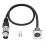 2-pak D-type XLR-kabel, gennemgangsstik, 6