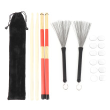 Drumstick Kit Rute Brush Damper Drum Set Musical