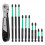 10 stuks PZ2 magnetische schroevendraaierbits, zware inbussleutelset 1