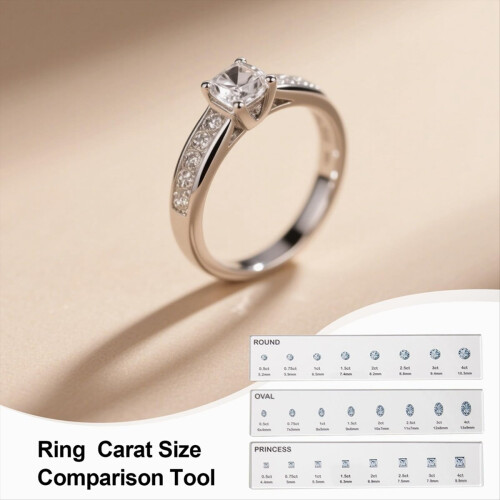 Ringmålersæt, ædelstensmåler, 7,9x1,9 tommer fingermåler 2