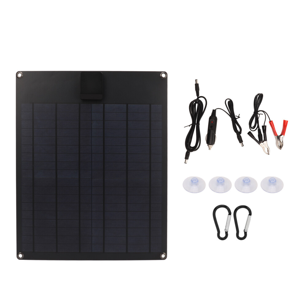 20W 5V 12V Solar Panel Dual Output Monocrystalline 8320539211602