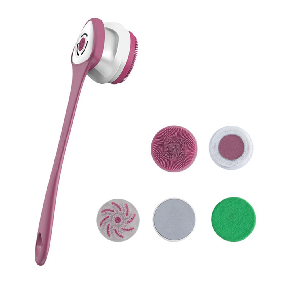 Sin Marca 5-In-1 Rechargeable Electric Shower Brush Set - Back Scrubber