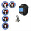 Wireless Restaurant Pager Calling System with Watch Call Button Blue 1