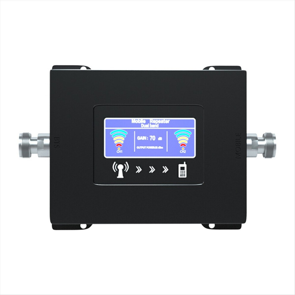 New Mobile Signal Booster Dual Band Gsm 900 1800Mhz Signal Repeater Black 4851555670516