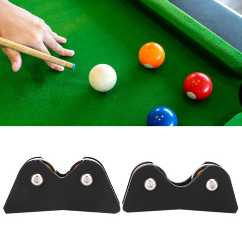 2 Stück Pool Billard Queue Geradeheitsprüfer Checker Kunststoff Metall Schwarz 2
