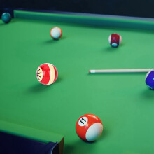 8-Ball Portable Billard-Kugeltrainer mit einfacher Steuerungsanleitung